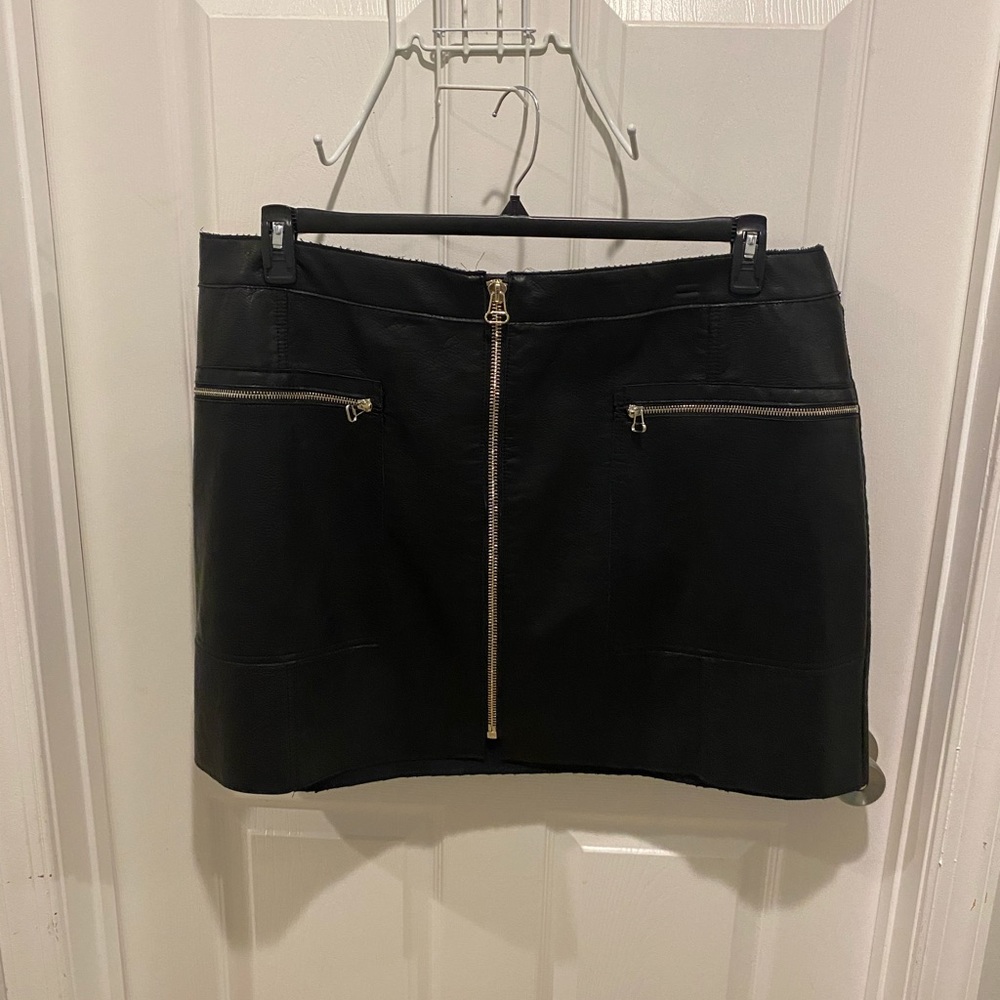 River island zip mini skirt
